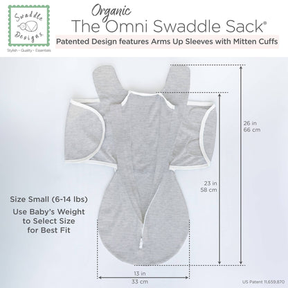 Organic Omni Swaddle Sack, Soft Blue