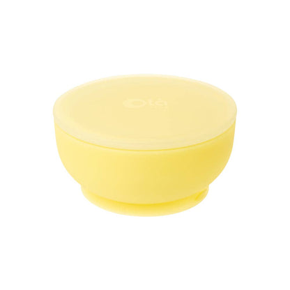 Silicone Suction Bowl with Lid: Blueberry