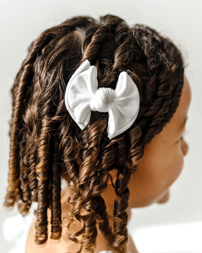 Baby Bling® 2-Pack Baby FAB® Clips soft nylon bow hair clips