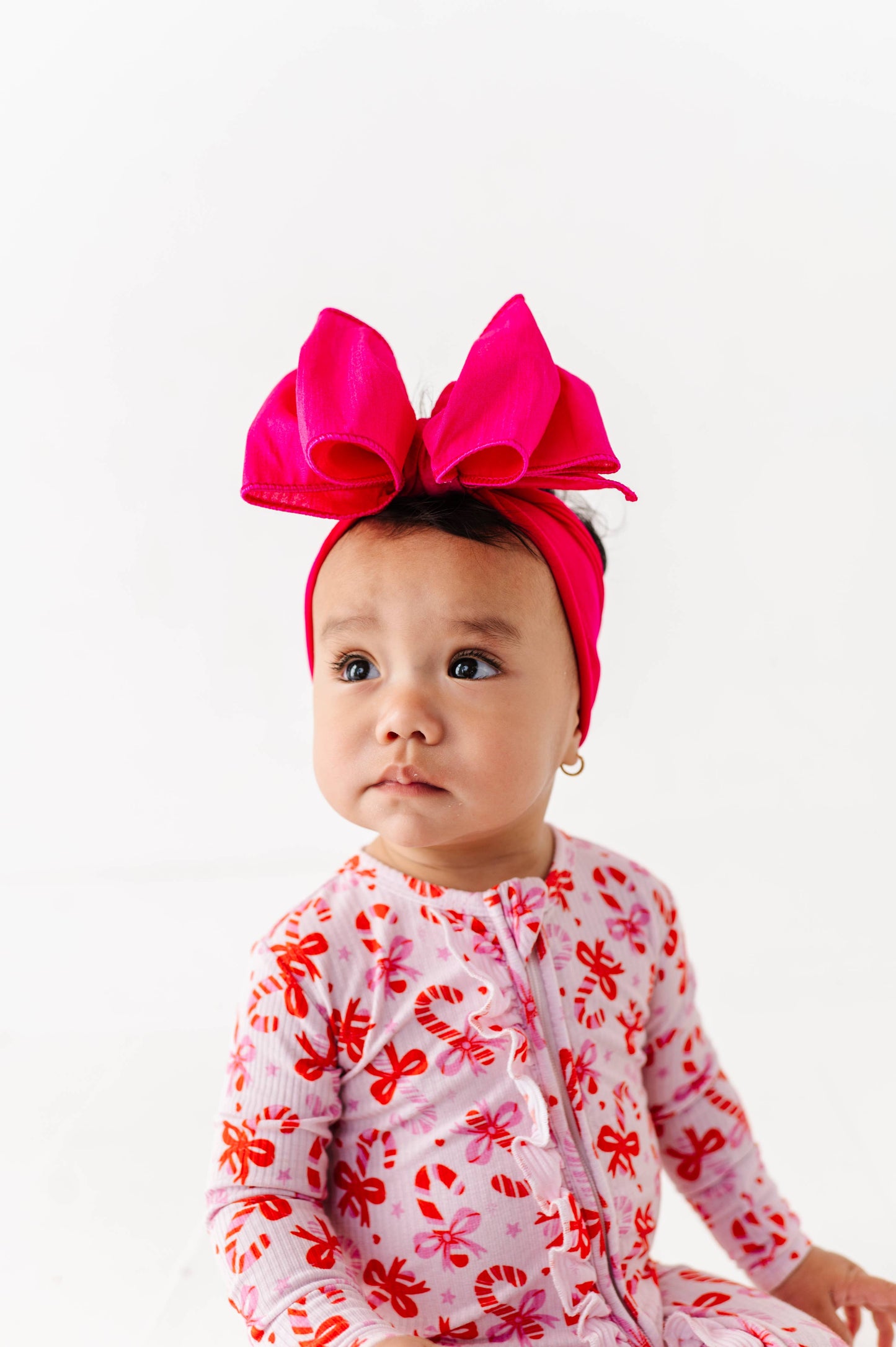 Baby Bling® Faux Silk Big Classic Bow on soft nylon headband