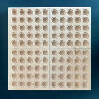 Wood Hundred Board Montessori 100 Frame