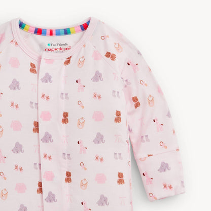 NURSERY NOSTALGIA PINK MODAL CONV COVERALL