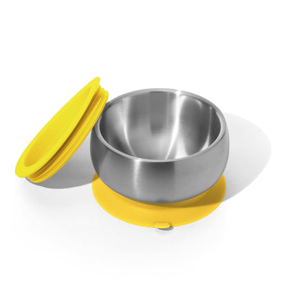 Baby Bowl + Storage Lid | Stainless Steel & Silicone: Green