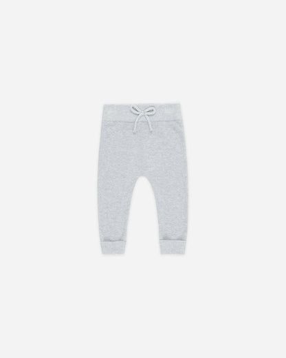 Knit Pant || Heathered Dusty Blue