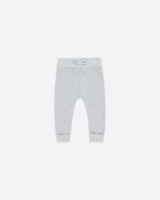 Knit Pant || Heathered Dusty Blue