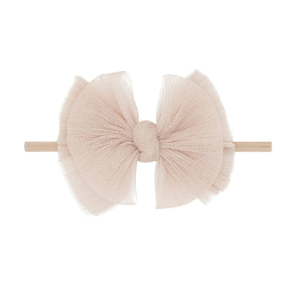 Baby Bling® - Tulle FAB® Skinny nylon headband with tulle bow