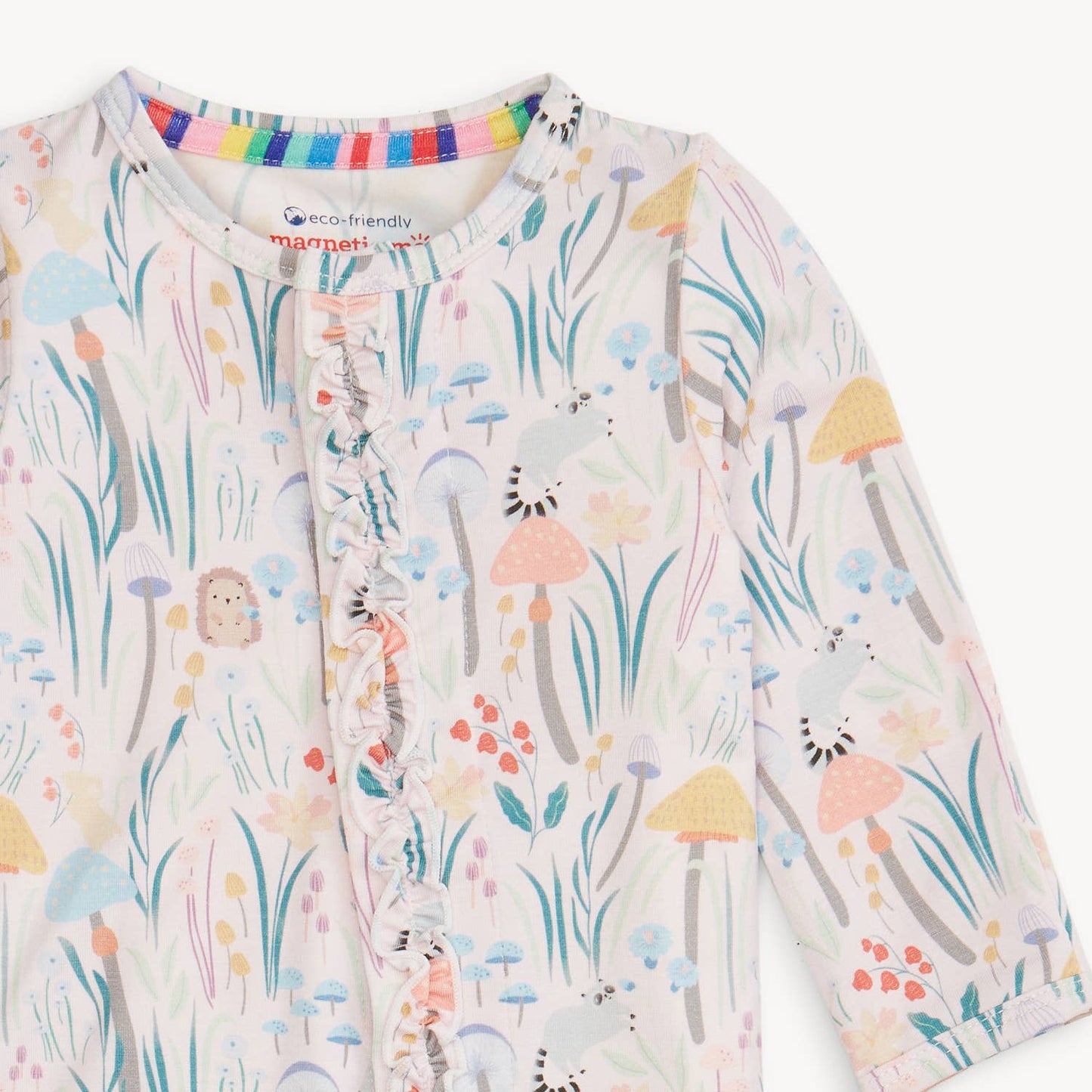 SHROOM AND BLOOM MODAL FOOTIE W/ RUFF