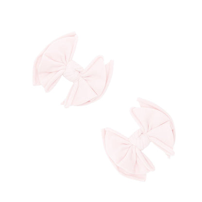Baby Bling® 2-Pack Baby FAB® Clips soft nylon bow hair clips