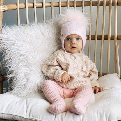 Petite Maison Kids. Cashmere Aviator Hat