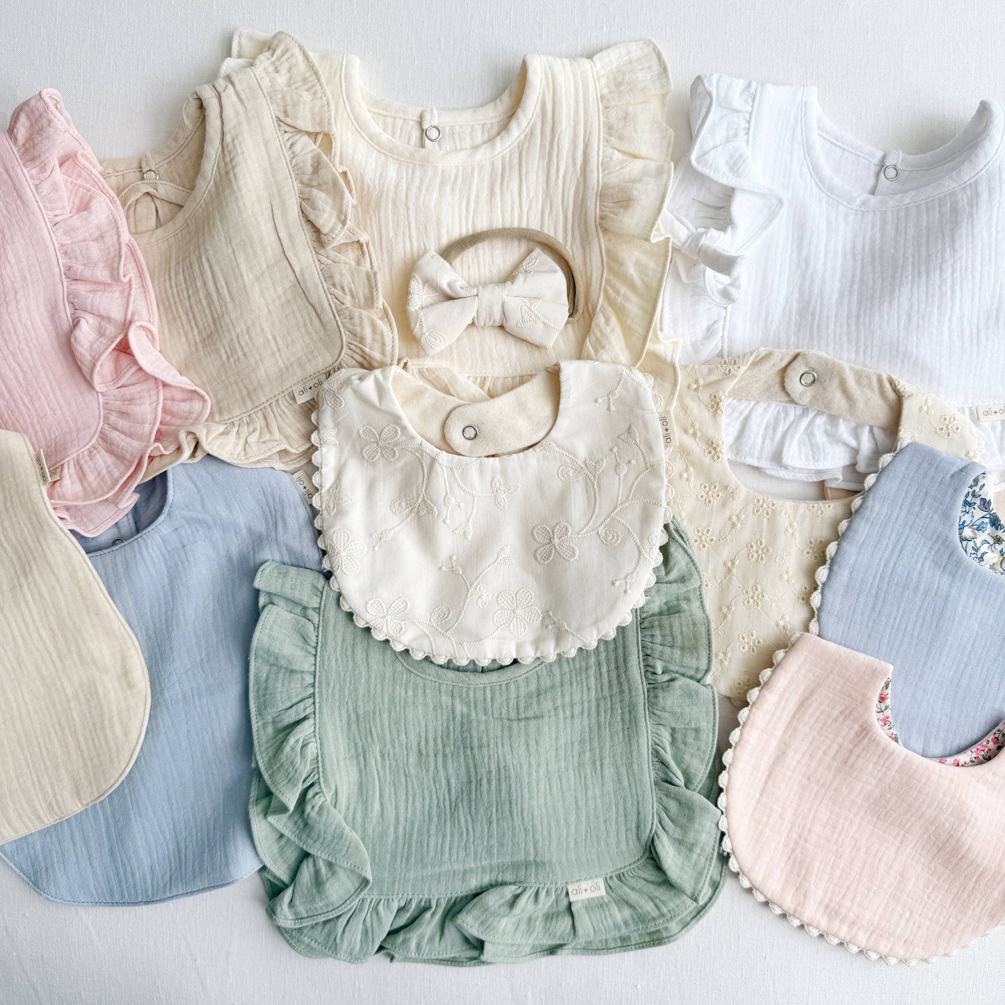 Cotton Baby Bib Double-Sided