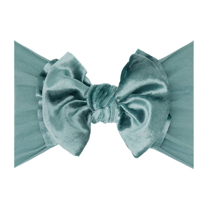 Baby Bling® Velvet FAB® soft nylon headband with velvet bow