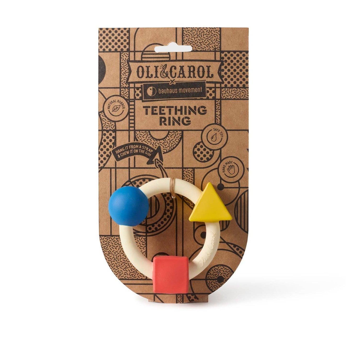 Oli & Carol Bauhaus Movement Teething Ring Basic