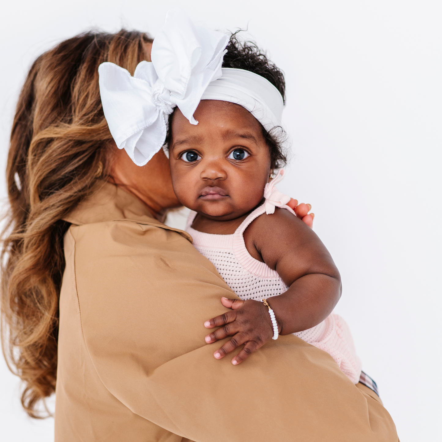 Baby Bling® Faux Silk Big Classic Bow on soft nylon headband