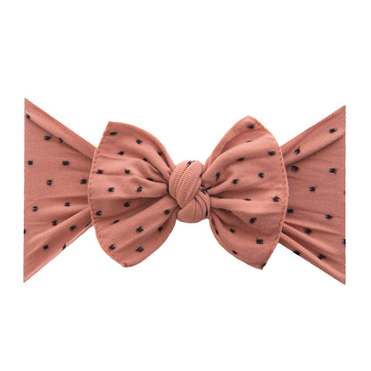 Baby Bling® Shabby Dot Knot soft nylon headband