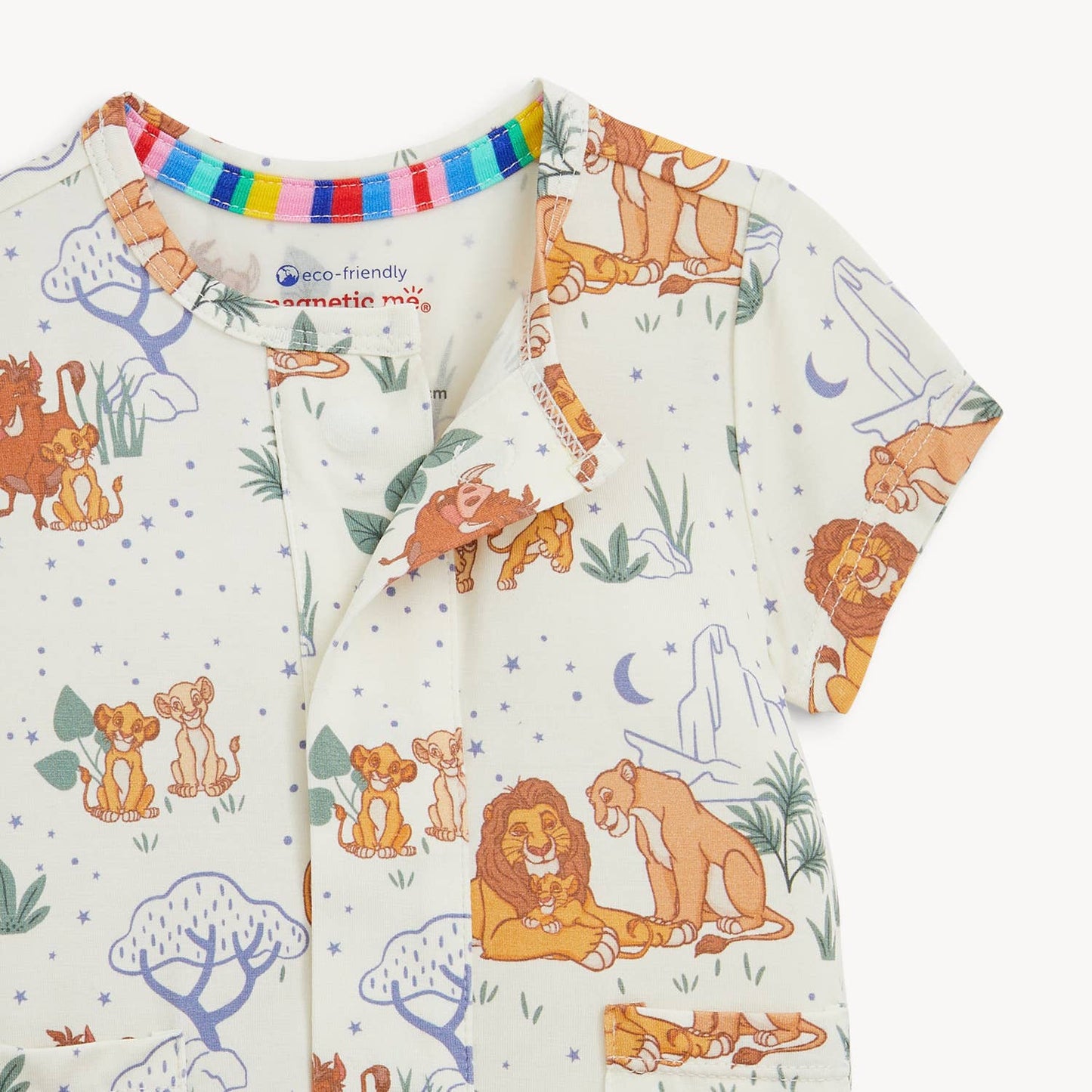 LION KING MODAL SHORT SLEEVE ROMPER