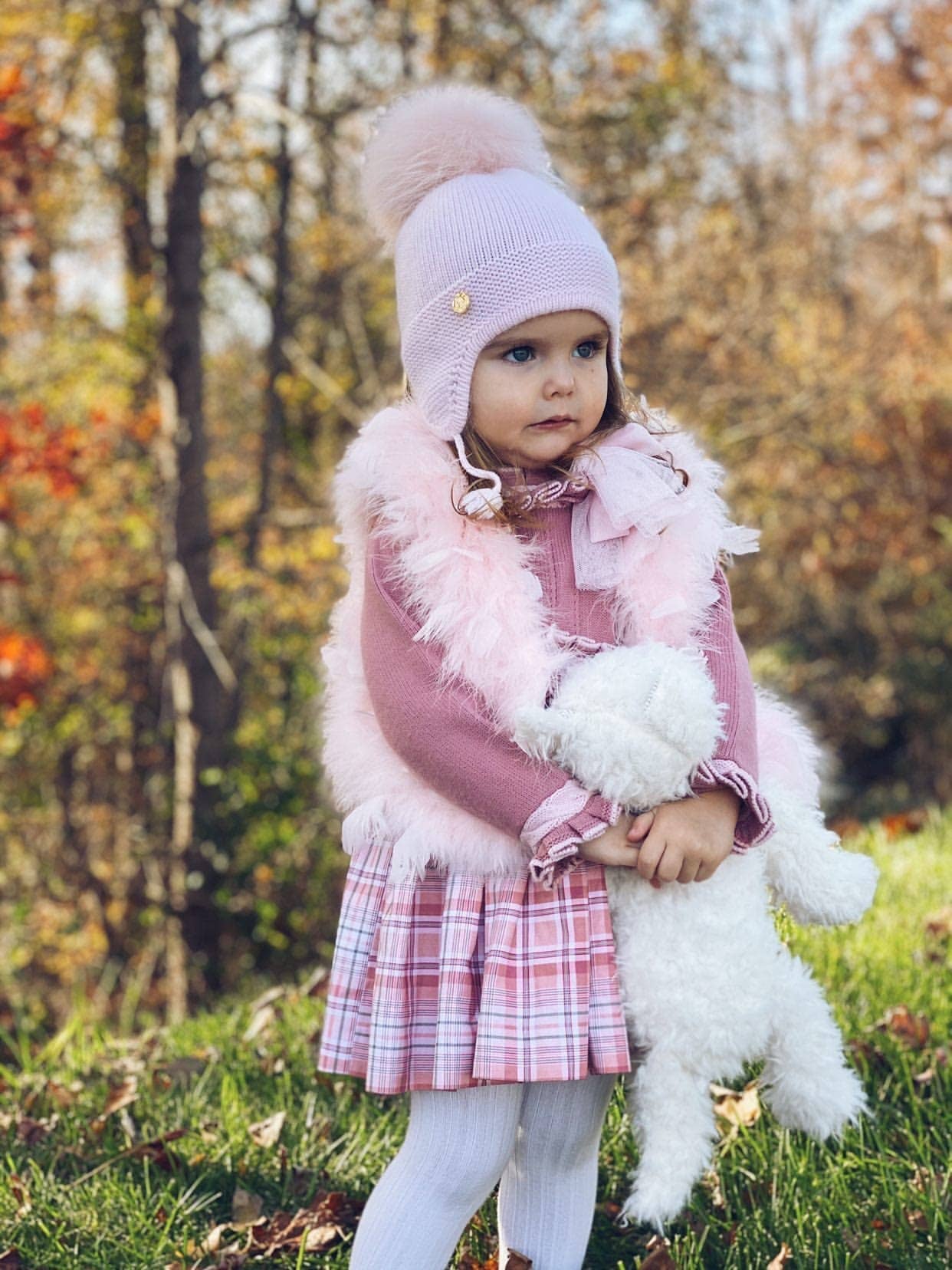 Petite Maison Kids. Cashmere Aviator Hat