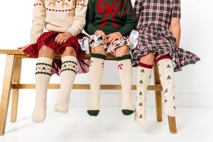 Little Stocking Co.Vanilla Fair Isle Knee High Socks