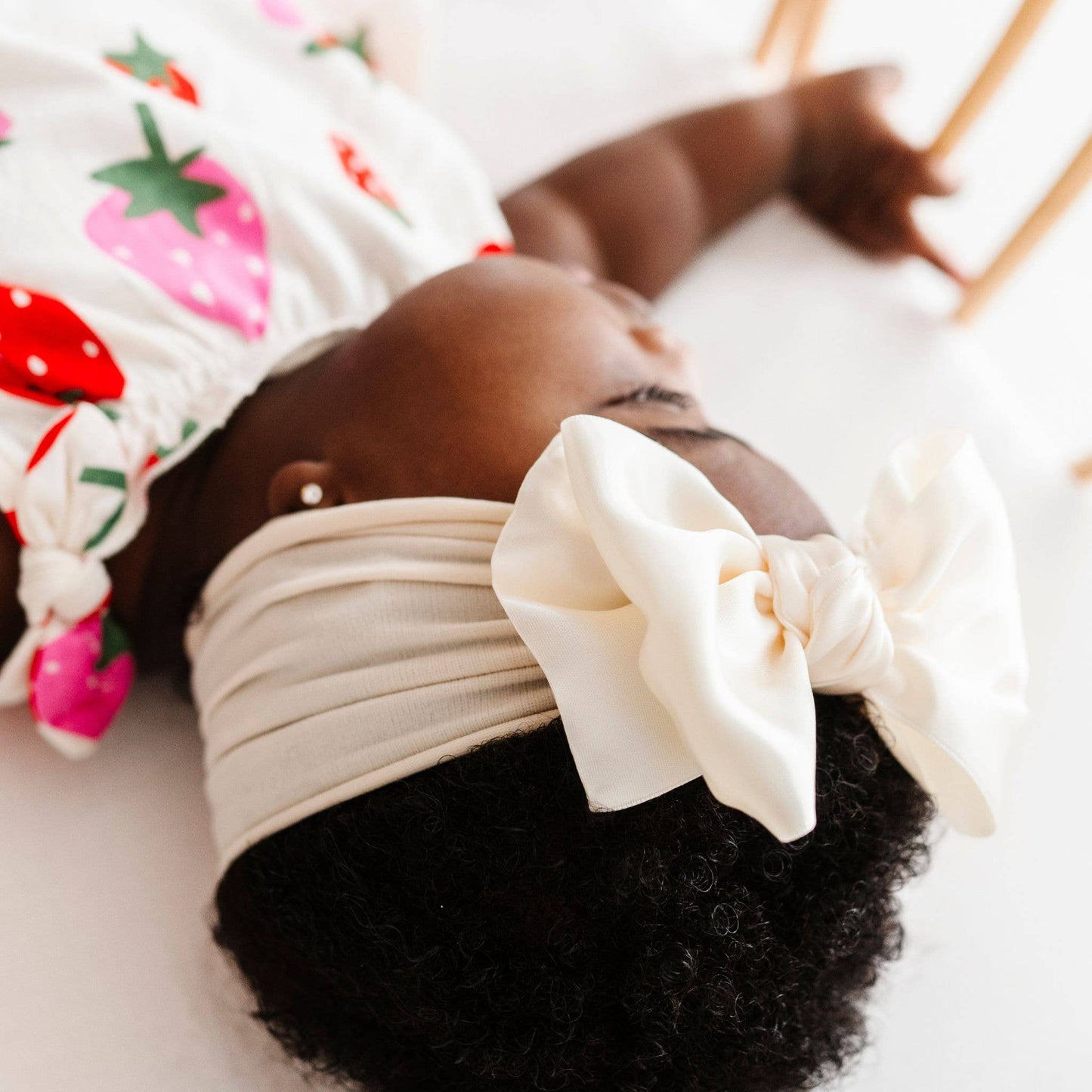 Baby Bling® - Satin FAB® soft nylon headband with satin bow