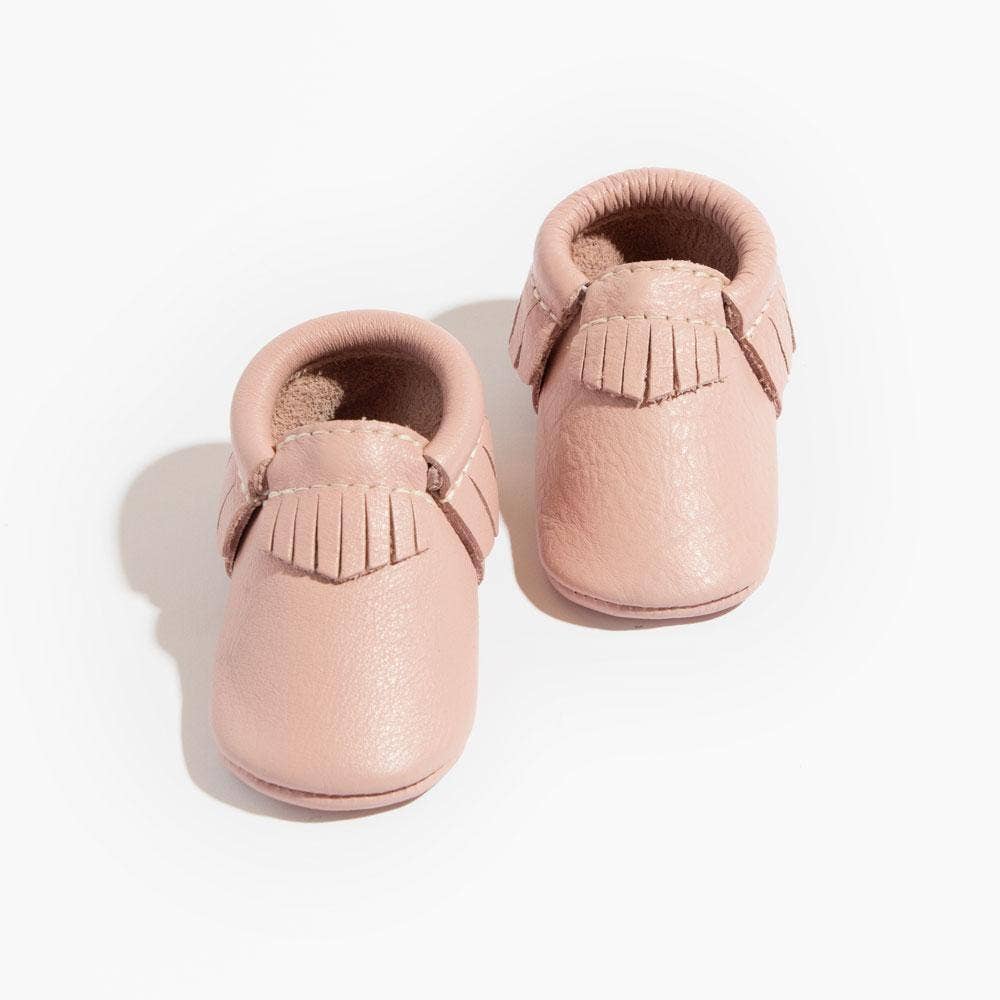 Blush Moccasin Baby Shoe: Soft Sole