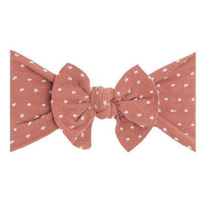 Baby Bling® Shabby Dot Knot soft nylon headband