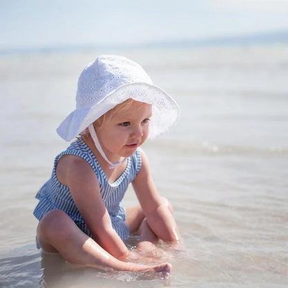 Flowered Eyelet Sunhat for Babies & Toddlers