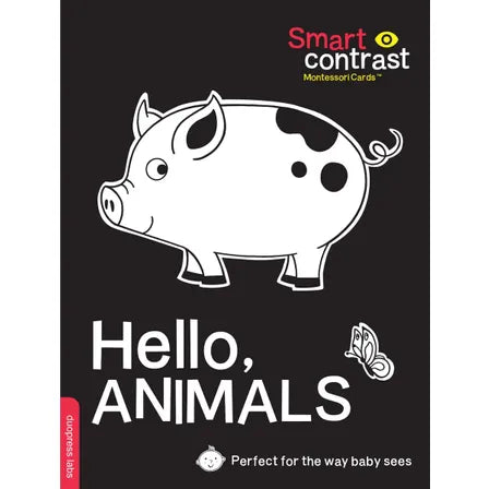 SmartContrast Montessori Cards(TM): Hello, Animals