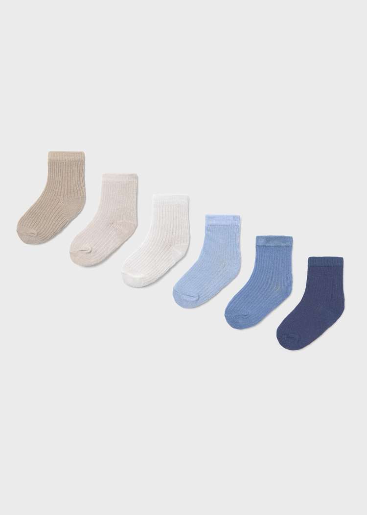 Newborn Boy 6-Pack Socks