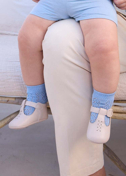 Newborn Boy Openwork Shoes
