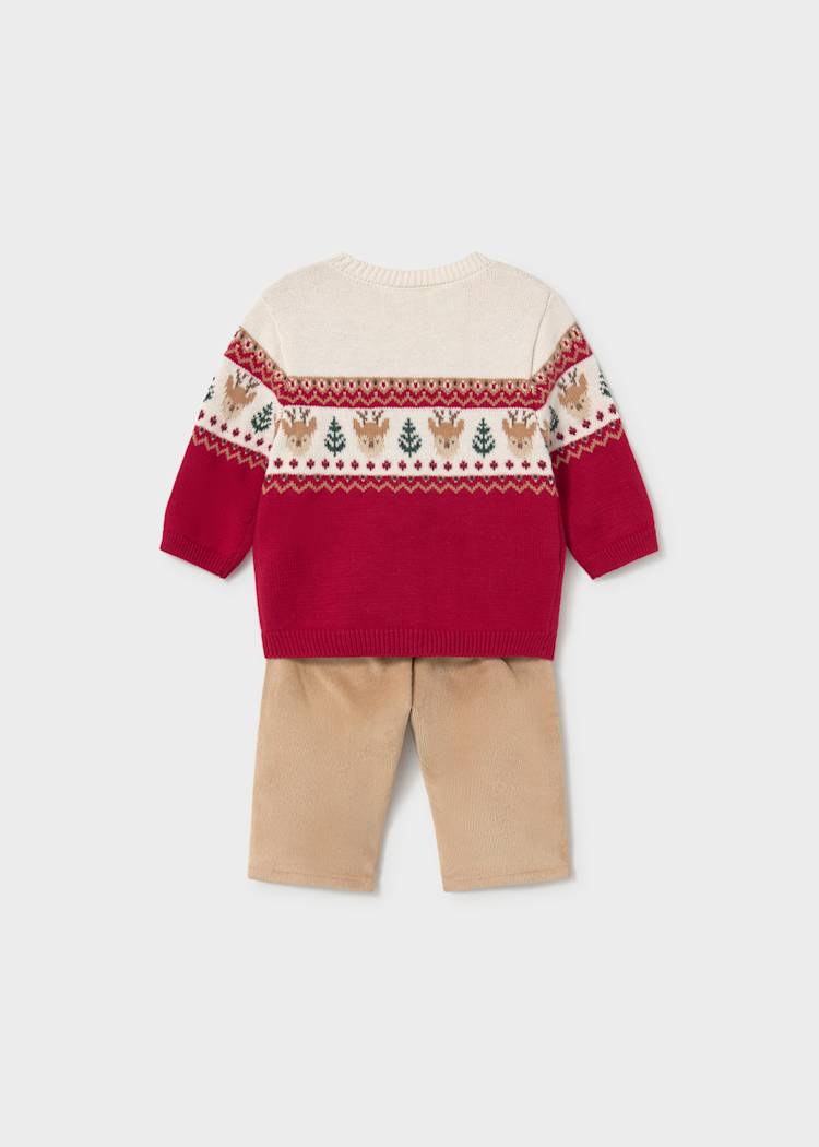 Mayoral Newborn Boy Pants and Sweater Set 2532
