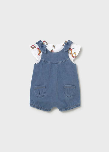 Newborn Dungaree and T-shirt Set
