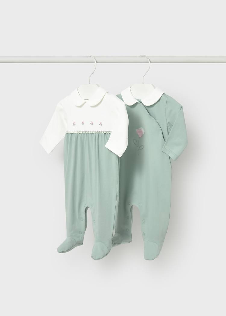 Newborn Girl 2-Pack One-Piece Set