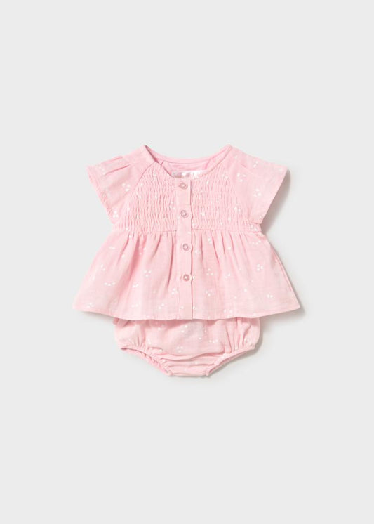Newborn Girl Bloomers and Blouse Set 1286