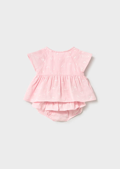 Newborn Girl Bloomers and Blouse Set 1286