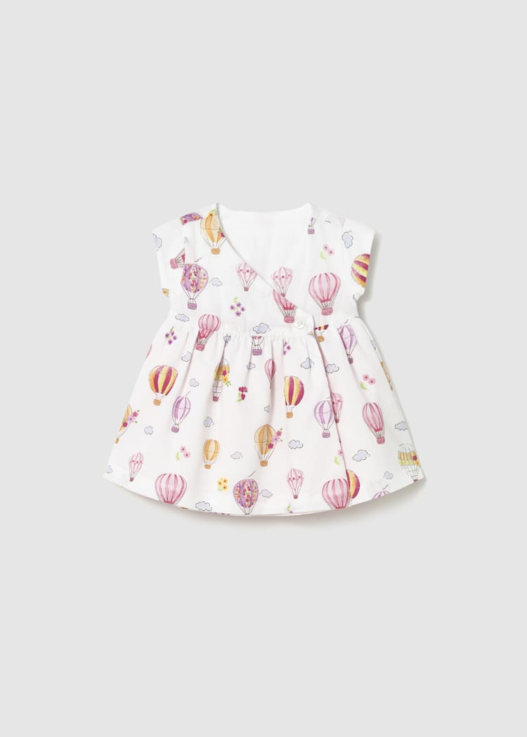 Newborn Girl Reversible Dress 1807