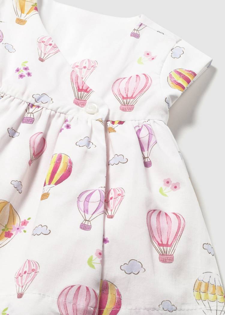 Newborn Girl Reversible Dress 1807