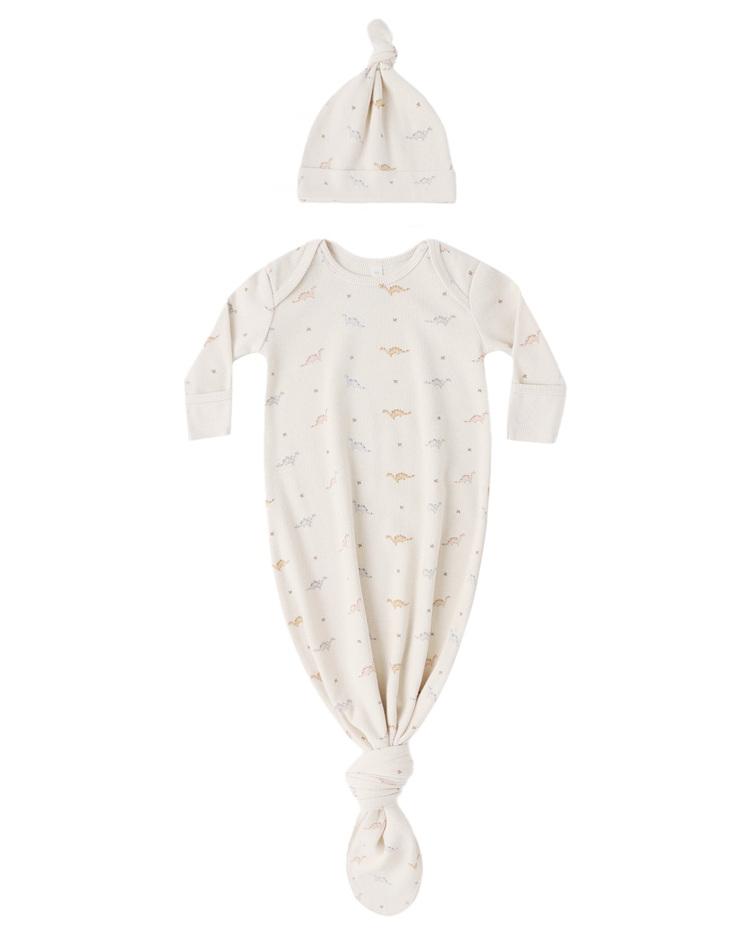 Knotted Baby Gown+ Hat