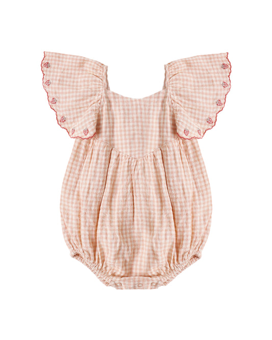 Roxy Romper|| Petal Gingham