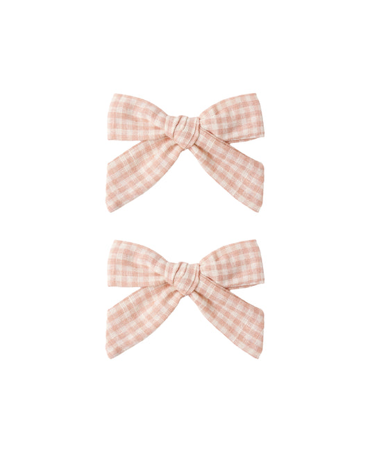 Bow Clip || Petal Gingham