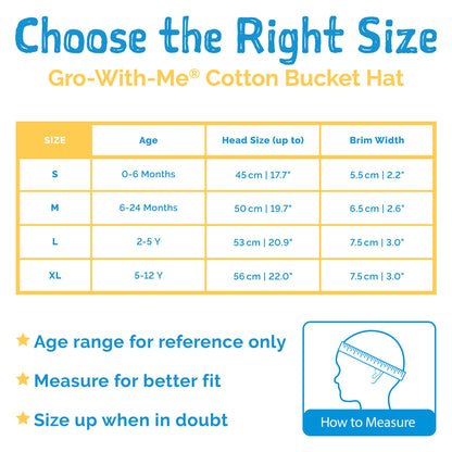 Kids’ Gro-With-Me® Cotton Bucket Hat | Narwhale