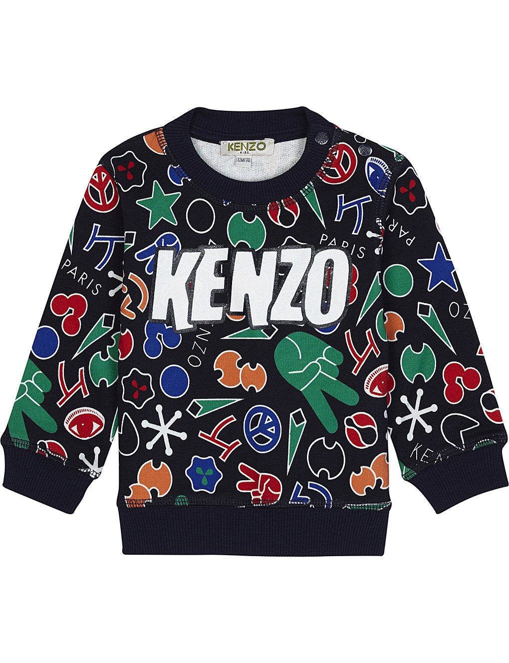 Kenzo Kids All-over symbol print sweatshirt