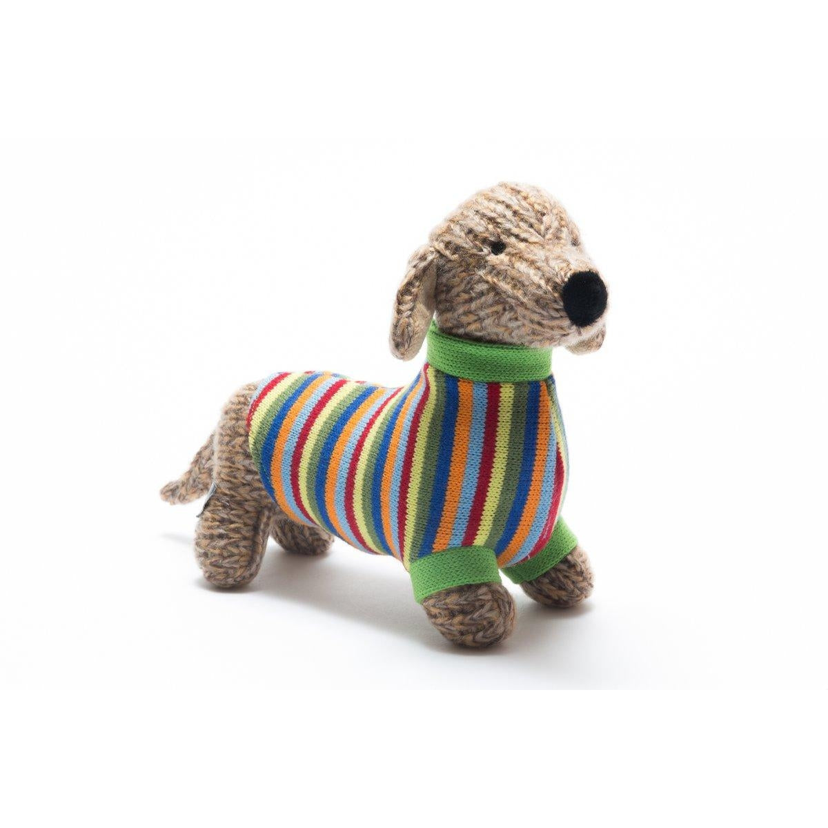 Knitted Sausage Dog Plush Toy