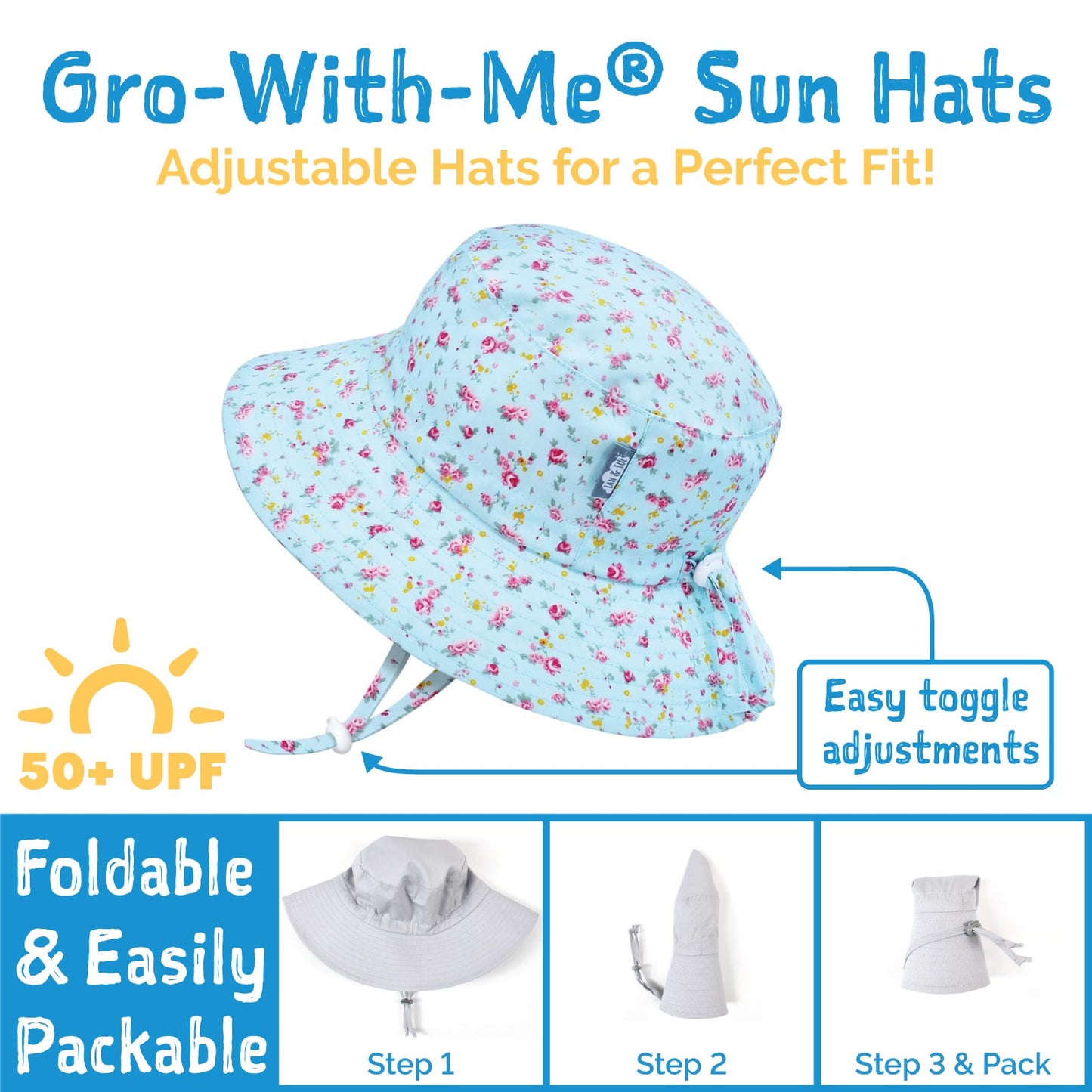 Kids’ Gro-With-Me® Cotton Bucket Hat | Narwhale