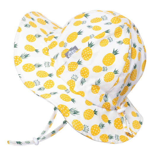 Cotton Floppy Sun Hat | Yellow Pineapple