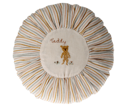 Cushion, Round small - Teddy, striped