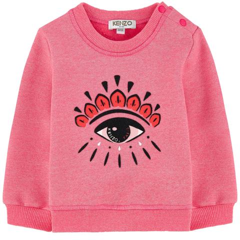 Kenzo Kids Heather Pink Eye Sweatshirt