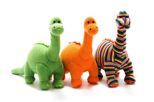Knitted Diplodocus Dinosaur Plush Toy