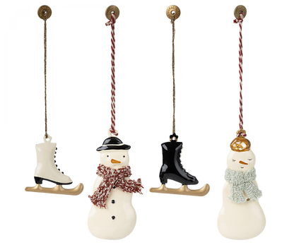 Metal ornament set - Winter wonderland