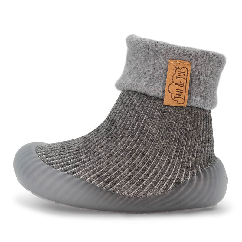 Dark Grey | Cozy Sock Shoes
