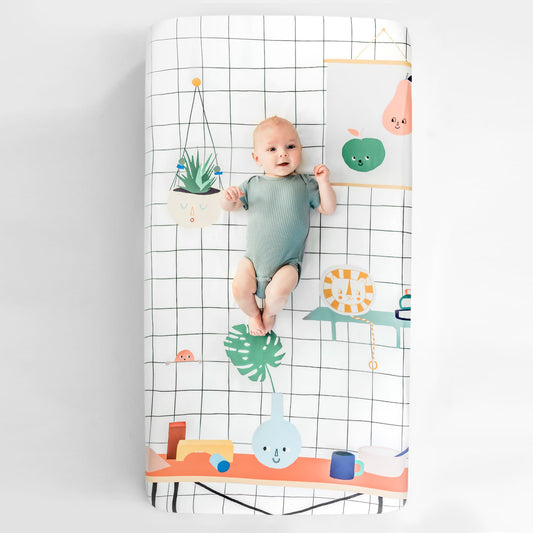 Rookie Humans - Standard Size Crib Sheet Baby's Room
