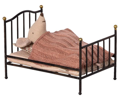 Vintage Bed, Mouse - Anthracite